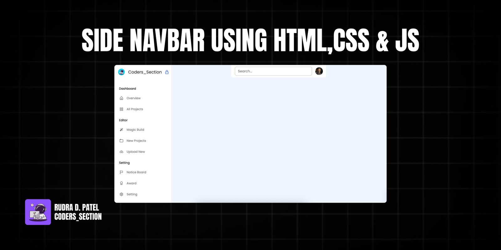 Side Navbar | Coders_Section